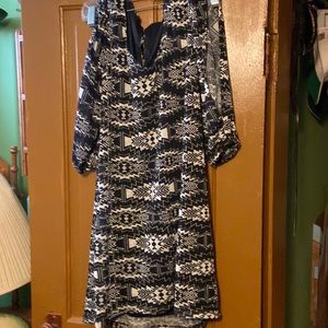 Black and white dress